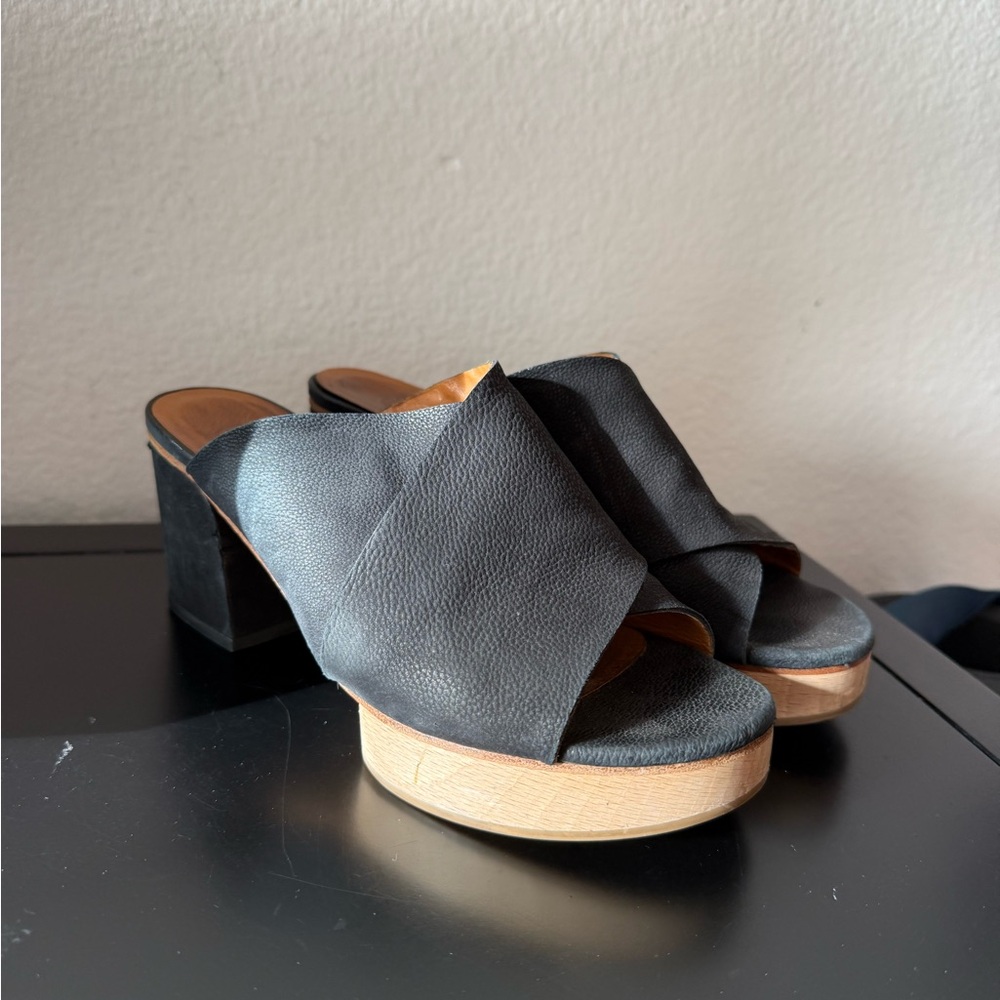 Coclico Richie Mule Clog Sandals Black Size 37